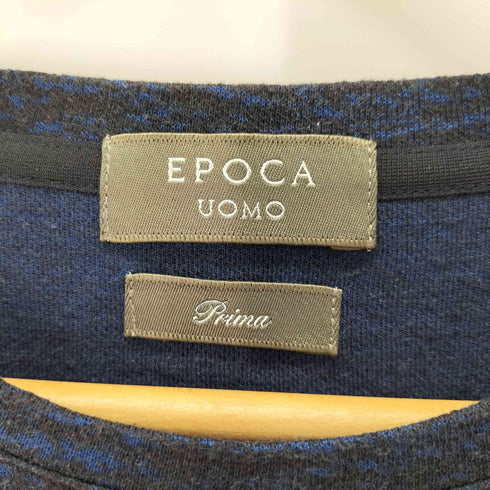 エポカウォモ Epoca uomo Prima ラインストーンロゴ メランジ柄 クルーネックカットソー レディース  ITL/46